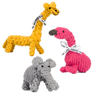 Set de jouets pour chiens pour hygiène dentaire SUMMER SAFARI LABONI