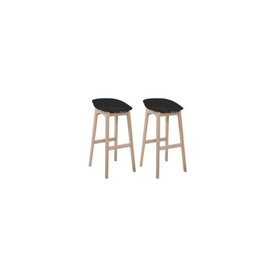 Lot de tabourets de bar en bois 65cm RIVA MOB IN