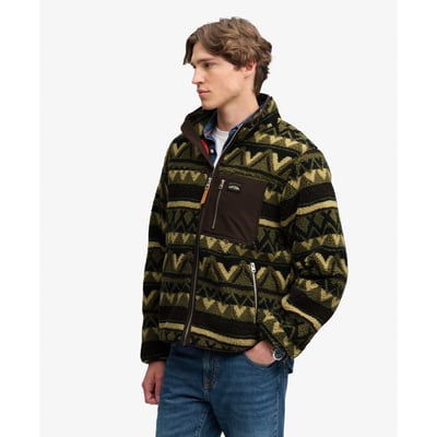 Veste Zippée en Polaire Abstract SUPERDRY