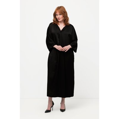 Robe midi en satin à col V ULLA POPKEN