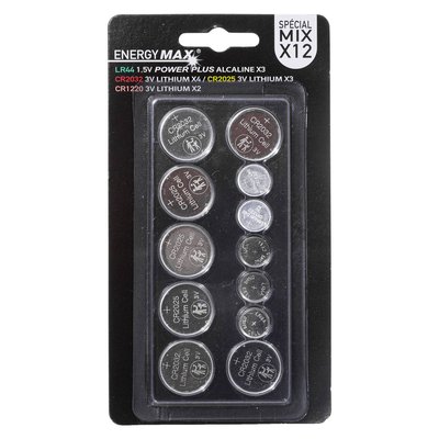 Lot de 12 piles bouton set 5FIVE SIMPLY SMART