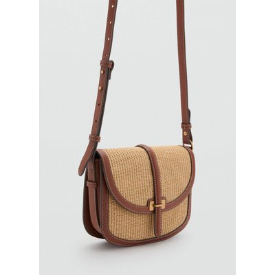Sac bandoulière effet raphia MANGO