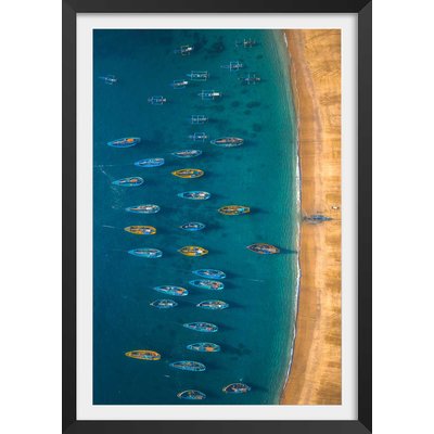 Poster bateaux de pêche HEXOA