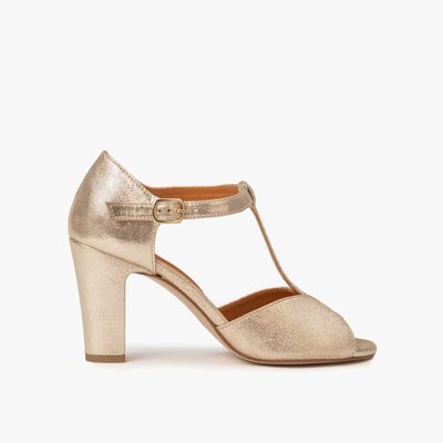 Sandale cuir pailleté NATACHA MAISON TOUFET