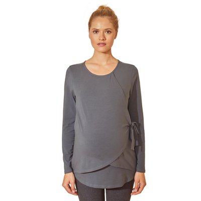 Tee-shirt pans croisés grossesse et allaitement VERTBAUDET