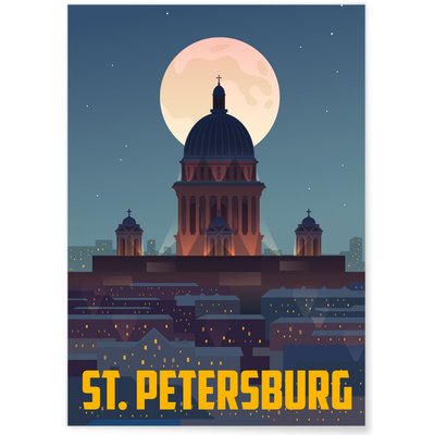 Affiche St-Petersburg L'AFFICHERIE
