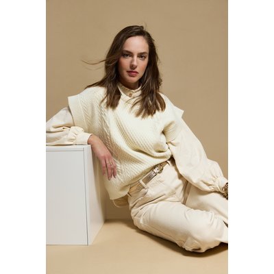 Pull torsades sans manche - laine ARMOR-LUX