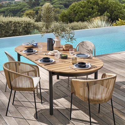 Conjunto de 2 sillones de jardín de metal y resina, Virena LA REDOUTE INTERIEURS