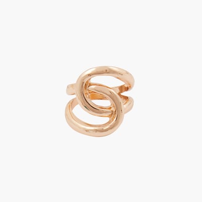 Grosse bague entremêlée dorée BALABOOSTE