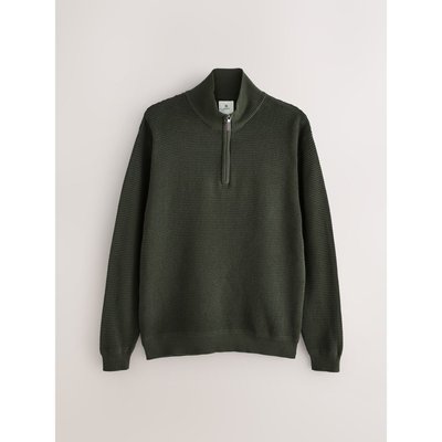 Pull standard texturé à col zippé premium NEXT
