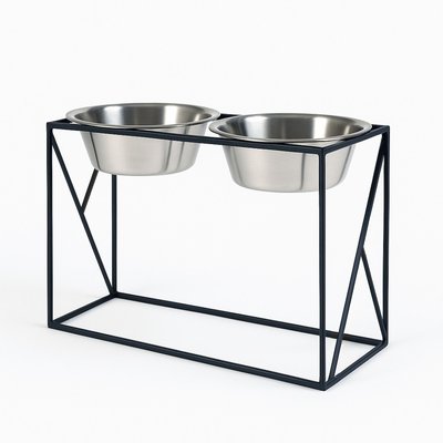 Gamelle pour grand chien socle métal, YUMI BAGANE