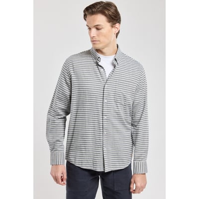 Chemise rayée coupe droite en coton ARMOR-LUX