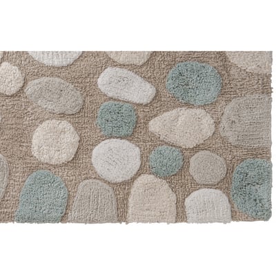 Tapis de bain déco galet en coton tufté GALET GUY LEVASSEUR