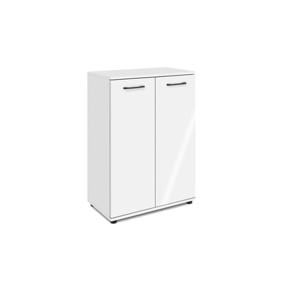 Meuble de rangement blanc 2 portes ALVA PIER IMPORT