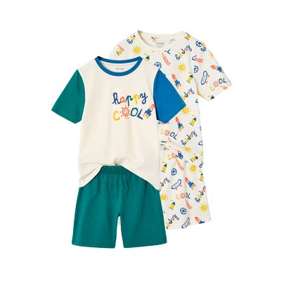Lot de 2 pyjashorts Cool VERTBAUDET