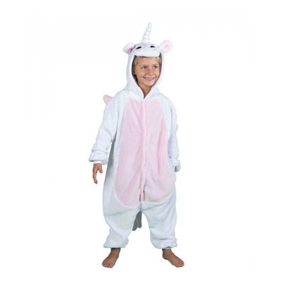 Costume Kigurumi Licorne rose et blanche  4-6 ans PARTY PRO