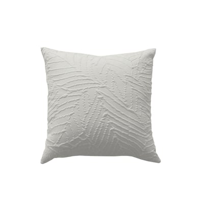 Coussin carré feuillage aspect gaufré HOME MAISON