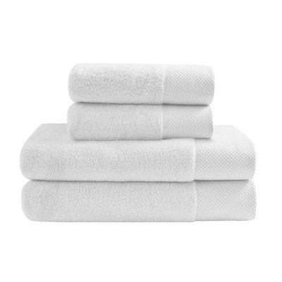 Ensemble Maxi bain 4 pièces (2 Maxi draps de bain + 2 serviettes) SENSOFT SENSEI MAISON