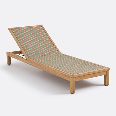 Bain de soleil en acacia et résine tressée, Briana LA REDOUTE INTERIEURS