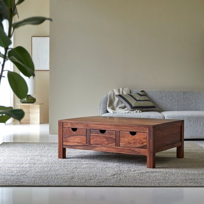 Table basse en palissandre massif OLIVER TIKAMOON