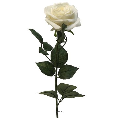Rose factice Paris H64cm belle tête D9cm ARTIFICIELLES