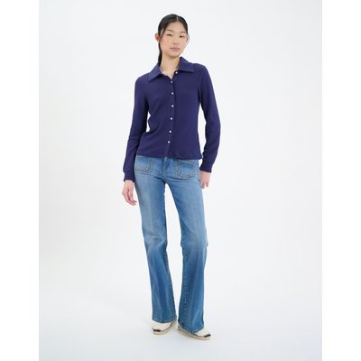 Chemise Cathy en coton marine INES DE LA FRESSANGE PARIS