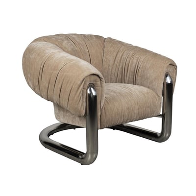 Fauteuil en velours - MARLY DUTCHBONE