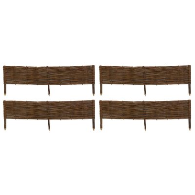 Bordures en osier tressé naturel (Lot de 4) 120 x 25 cm AUBRY GASPARD