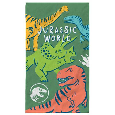 Drap de plage imprimé 100% coton, QUATRO KAKI JURASSIC WORLD