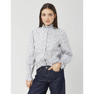 Chemisier Femme Rose Pâle Taille 2XL - En Polyester, Manches Longues, état Neuf