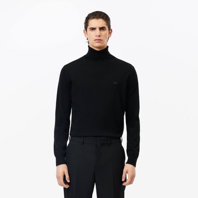 Pull en laine mérinos col roulé LACOSTE