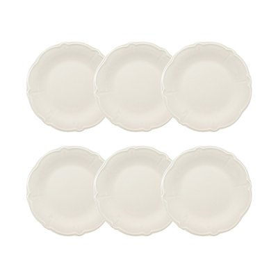 Lot de 6 assiettes plates en grès 26cm, CHARLOTTE NOVASTYL