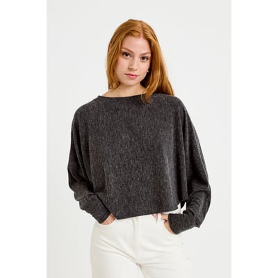 Cape boyfriend cropped col rond CACHE CACHE
