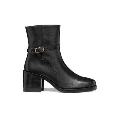 Sobima Heeled Leather Ankle Boots GEOX