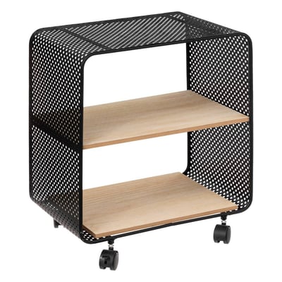 Étagère à roulettes 2 cases style industriel 5FIVE SIMPLY SMART