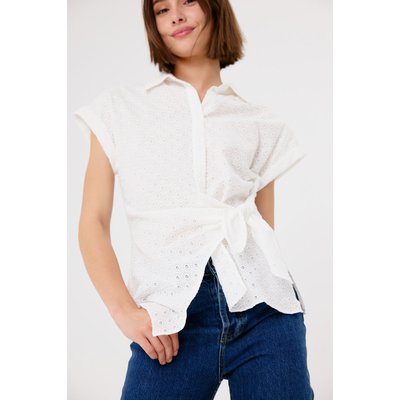 Chemise sans manches, nouée à la ceinture et détails ajourés Esperanza ARTLOVE
