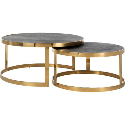 Tables gigognes rondes, Blackbone gold RECOLLECTION