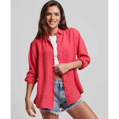 Chemise boyfriend décontractée en lin SUPERDRY