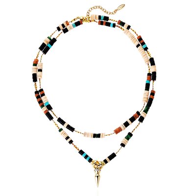Collier multirang avec perles et pendentif ALIENOR HIPANEMA