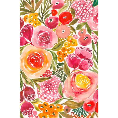 Tableau fleurs pivoine HEXOA