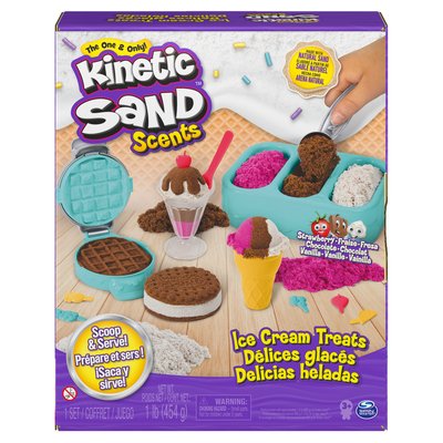 Kinetic Sand Set de crème glacée avec du sable parfumé SPIN MASTER