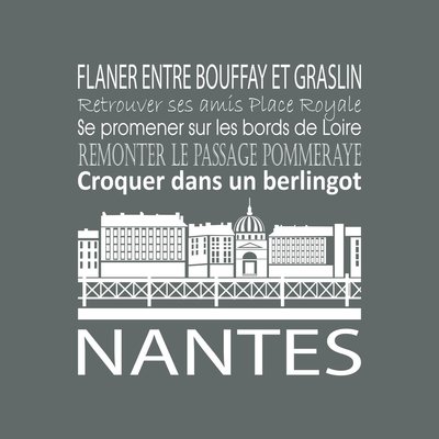 Tableau Mural Nantes ILLUSTRATION CEANOTHE