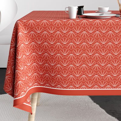 Nappe rectangulaire anti tache Coton Lotus EDEN