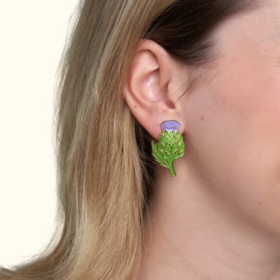 Boucles d'oreilles ARTICHAUT COUCOU SUZETTE