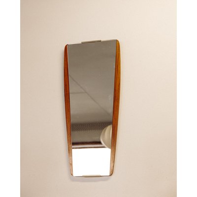 Miroir en teck Igor N°150 - Bon état DEBONGOUT