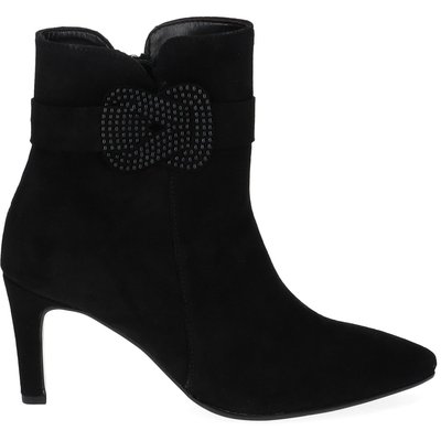 Bottines en velours à talon décroché recouvert GABOR