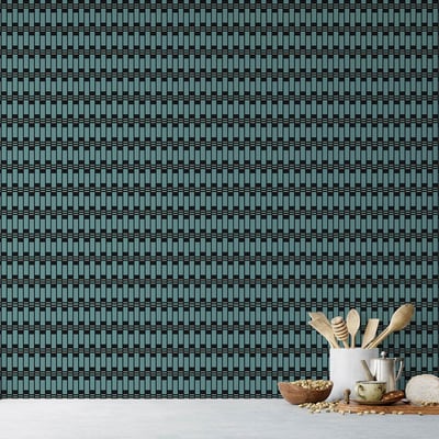 Papier peint duval bleu HEXOA