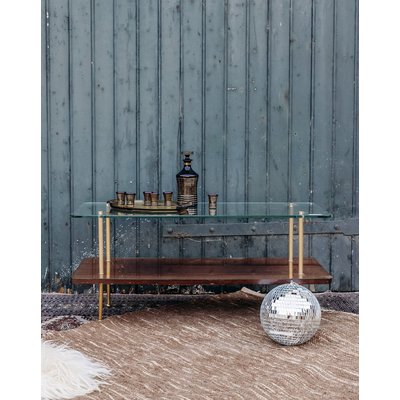 Table basse en verre Donna N°102 - Bon état DEBONGOUT