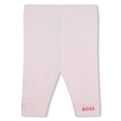 Legging extensible en coton BOSS KIDSWEAR