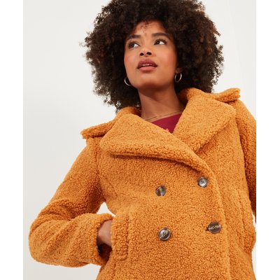 Manteau hiver femme jaune moutarde La Redoute